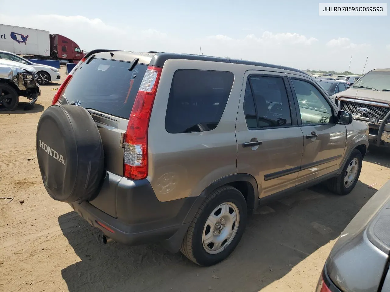 2005 Honda Cr-V Lx VIN: JHLRD78595C059593 Lot: 65835524