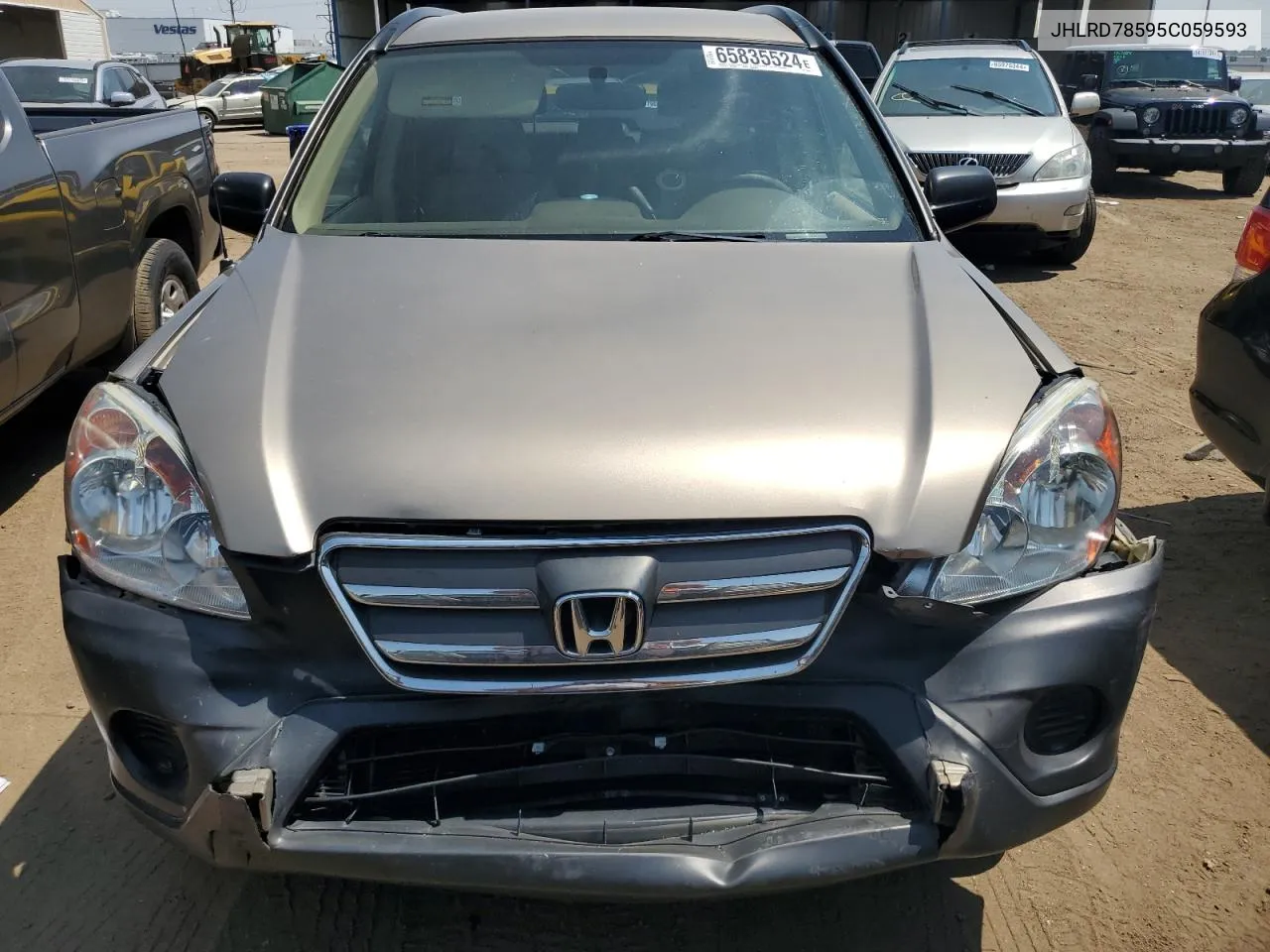 2005 Honda Cr-V Lx VIN: JHLRD78595C059593 Lot: 65835524