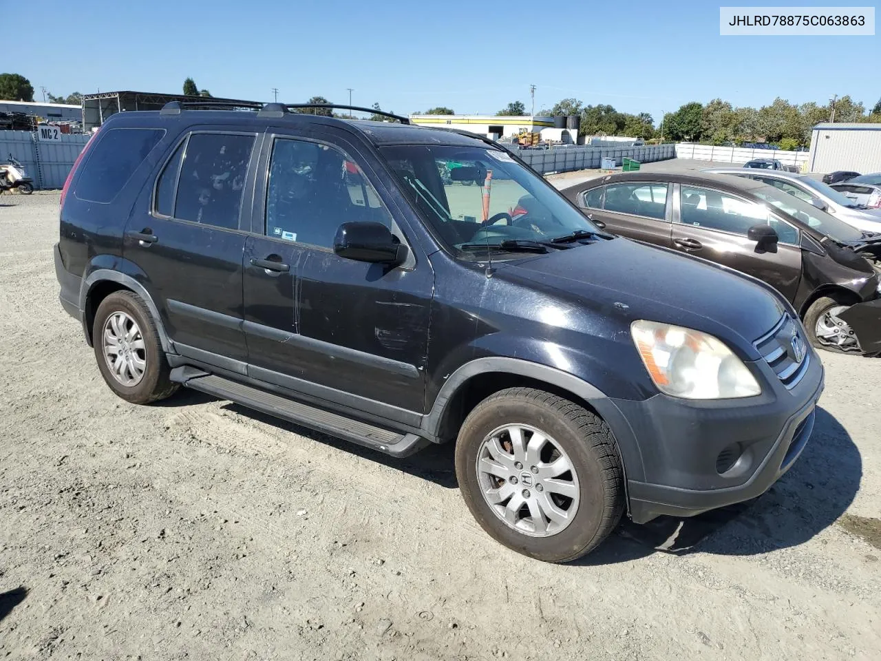 2005 Honda Cr-V Ex VIN: JHLRD78875C063863 Lot: 67000334