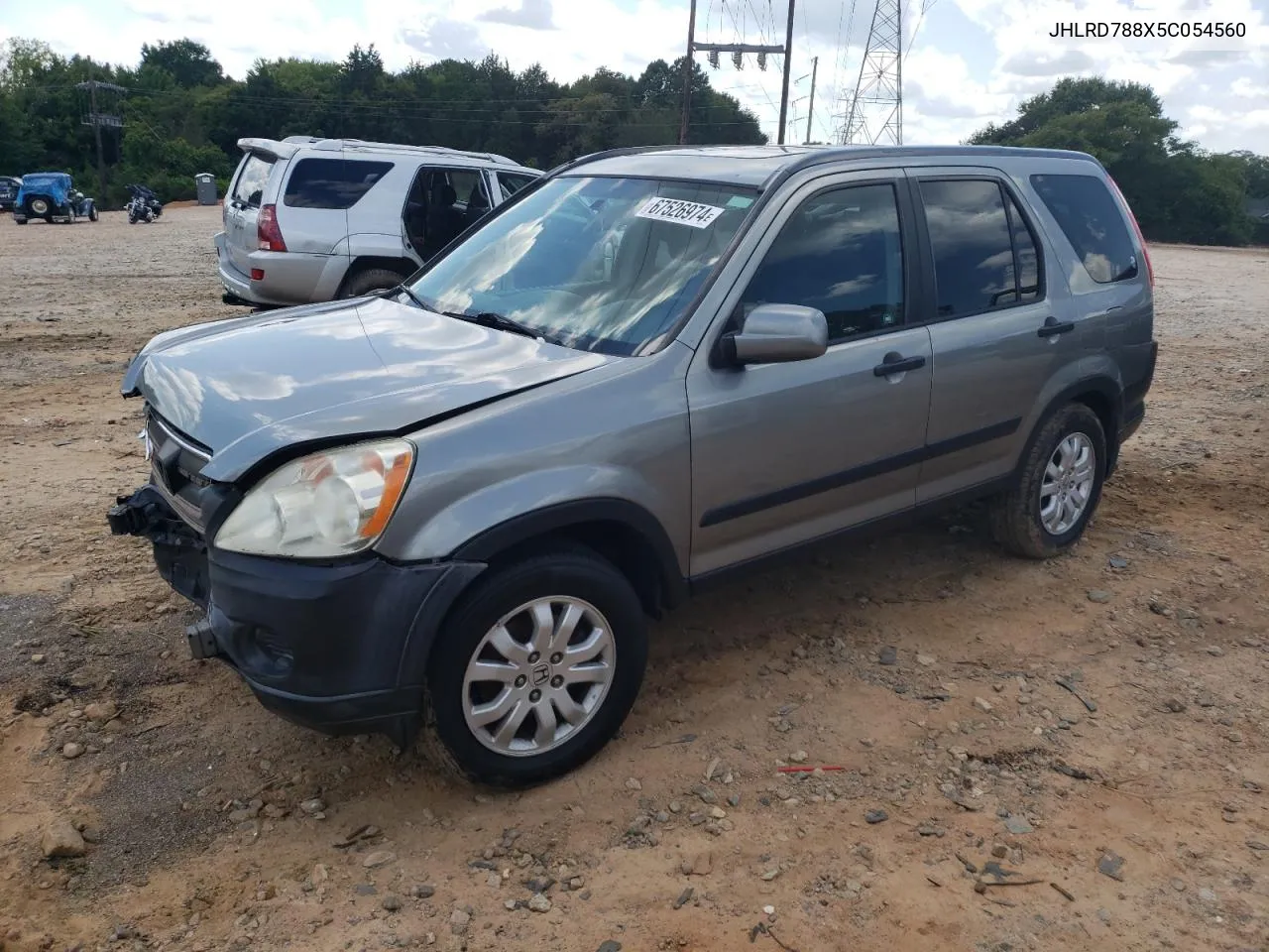 2005 Honda Cr-V Ex VIN: JHLRD788X5C054560 Lot: 67526974