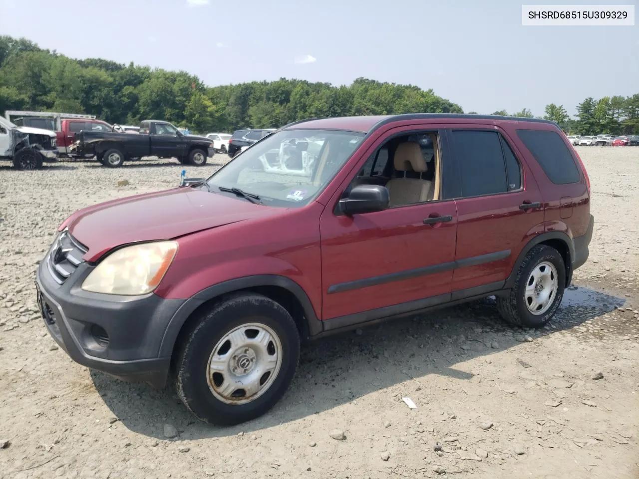 2005 Honda Cr-V Lx VIN: SHSRD68515U309329 Lot: 67745274