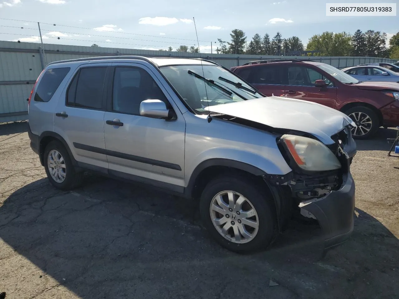 2005 Honda Cr-V Ex VIN: SHSRD77805U319383 Lot: 69459794