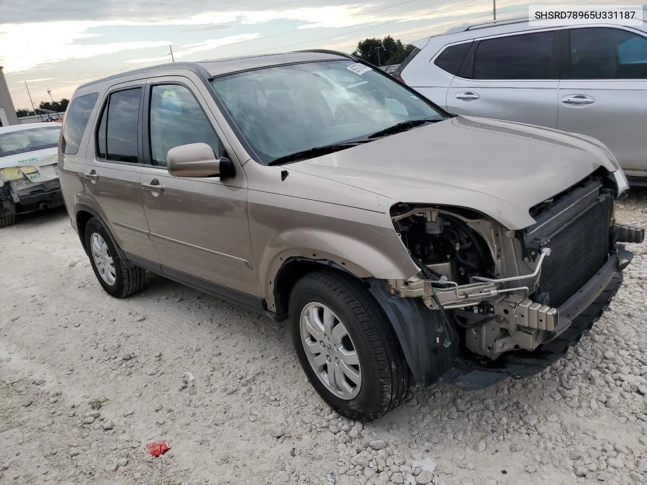 SHSRD78965U331187 2005 Honda Cr-V Se