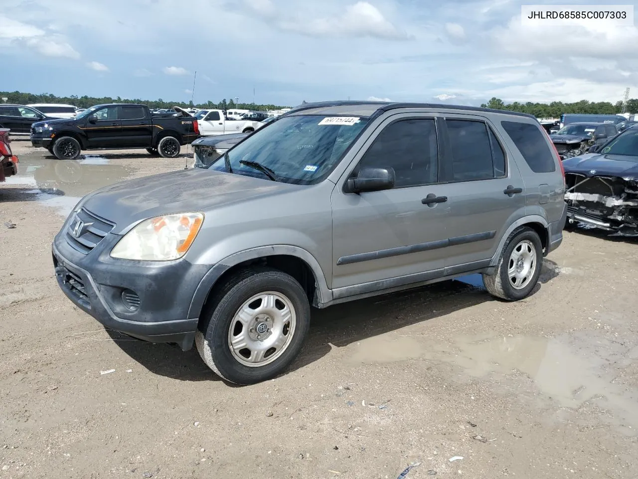 2005 Honda Cr-V Lx VIN: JHLRD68585C007303 Lot: 69715744