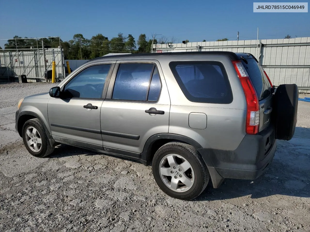 2005 Honda Cr-V Lx VIN: JHLRD78515C046949 Lot: 69953574