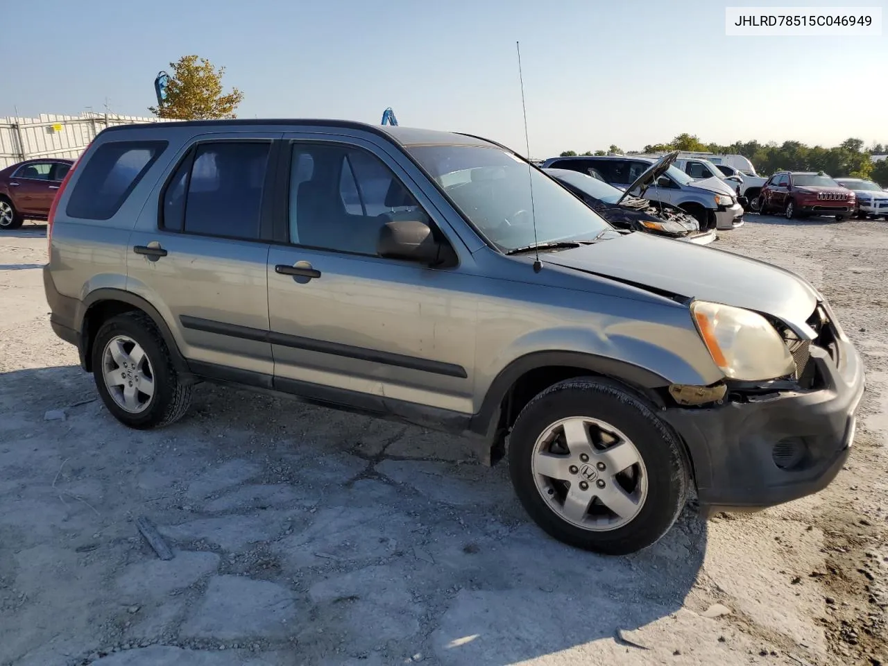 2005 Honda Cr-V Lx VIN: JHLRD78515C046949 Lot: 69953574