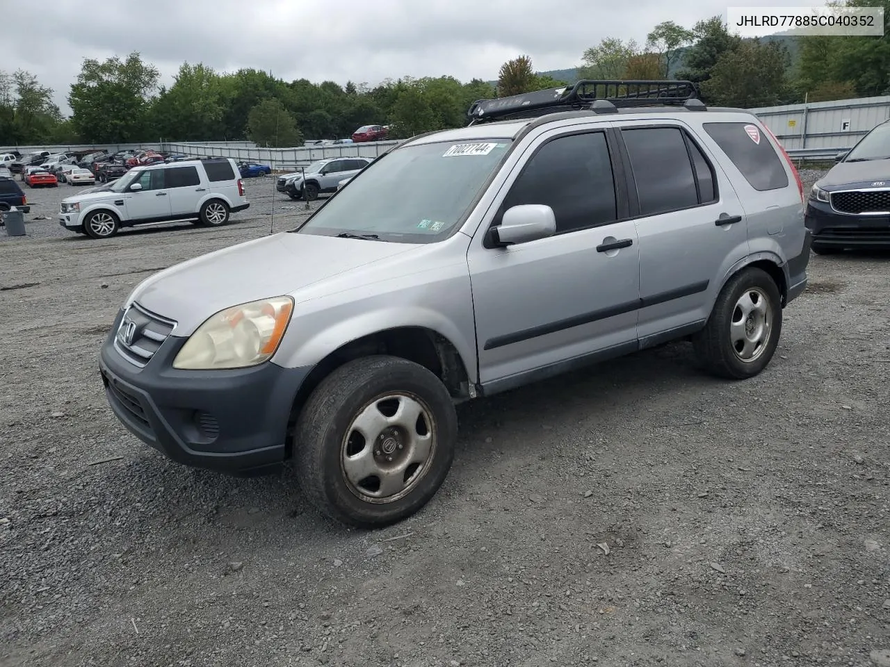 2005 Honda Cr-V Ex VIN: JHLRD77885C040352 Lot: 70027744