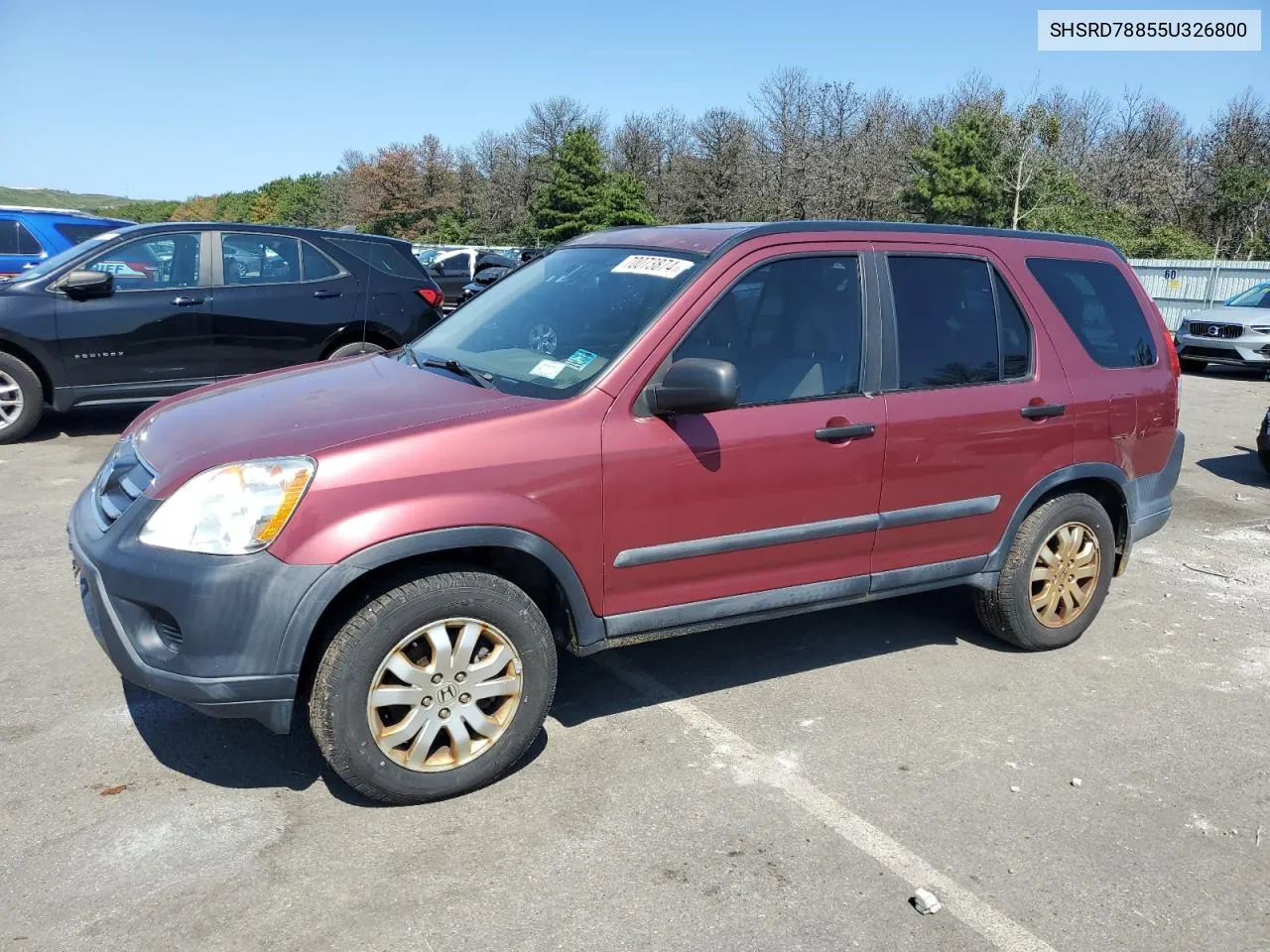 2005 Honda Cr-V Ex VIN: SHSRD78855U326800 Lot: 70073874