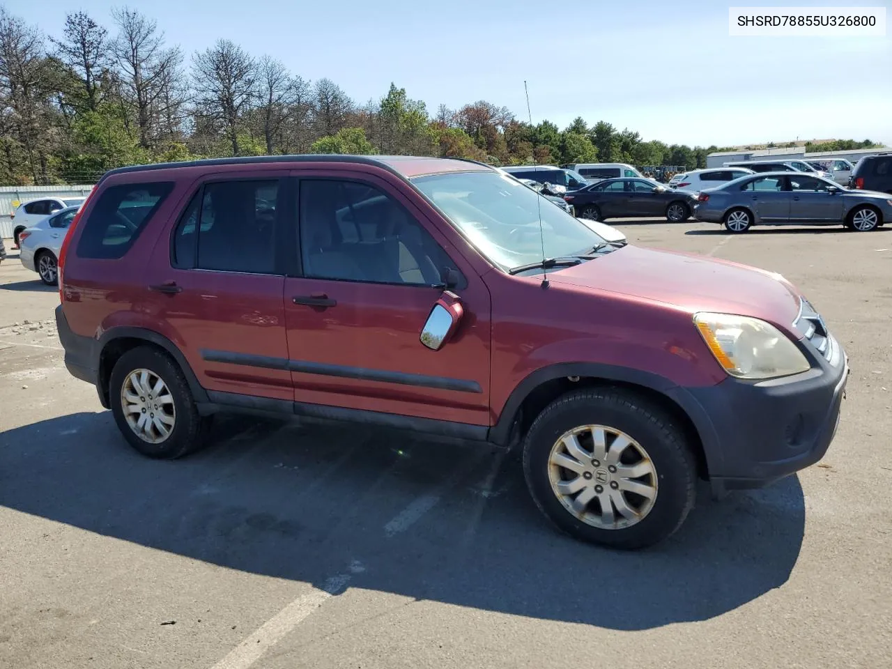 2005 Honda Cr-V Ex VIN: SHSRD78855U326800 Lot: 70073874