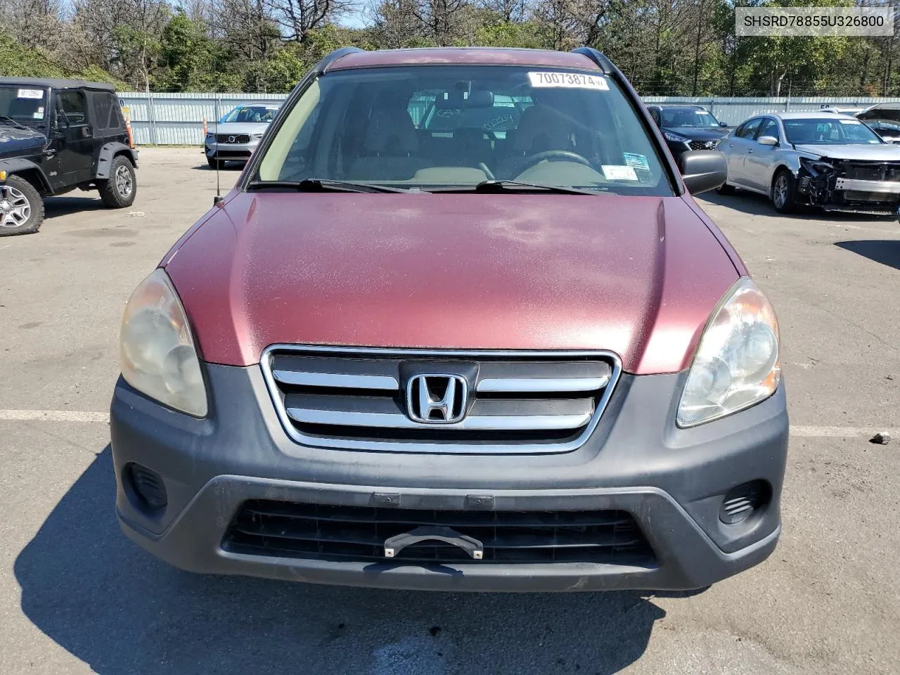 2005 Honda Cr-V Ex VIN: SHSRD78855U326800 Lot: 70073874