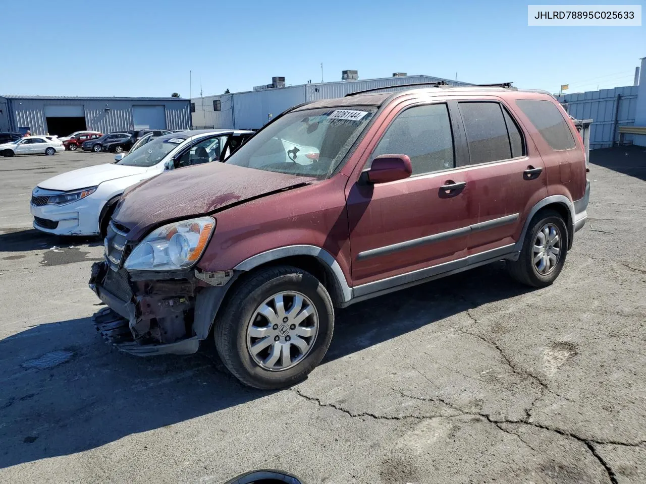 2005 Honda Cr-V Ex VIN: JHLRD78895C025633 Lot: 70261144