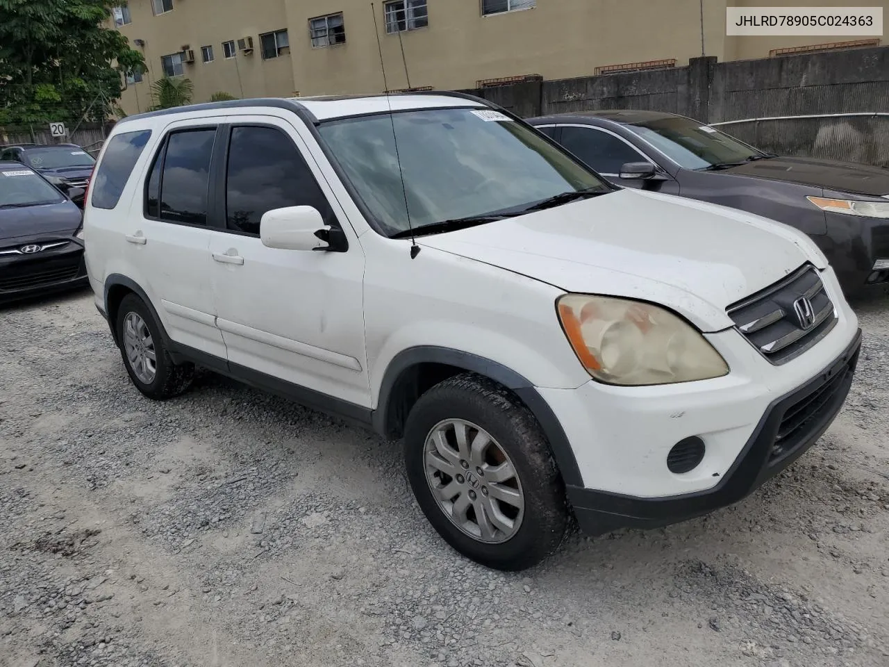 2005 Honda Cr-V Se VIN: JHLRD78905C024363 Lot: 70370434