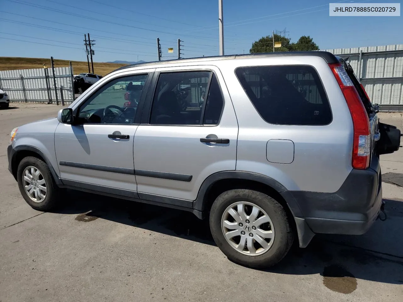 2005 Honda Cr-V Ex VIN: JHLRD78885C020729 Lot: 70387534