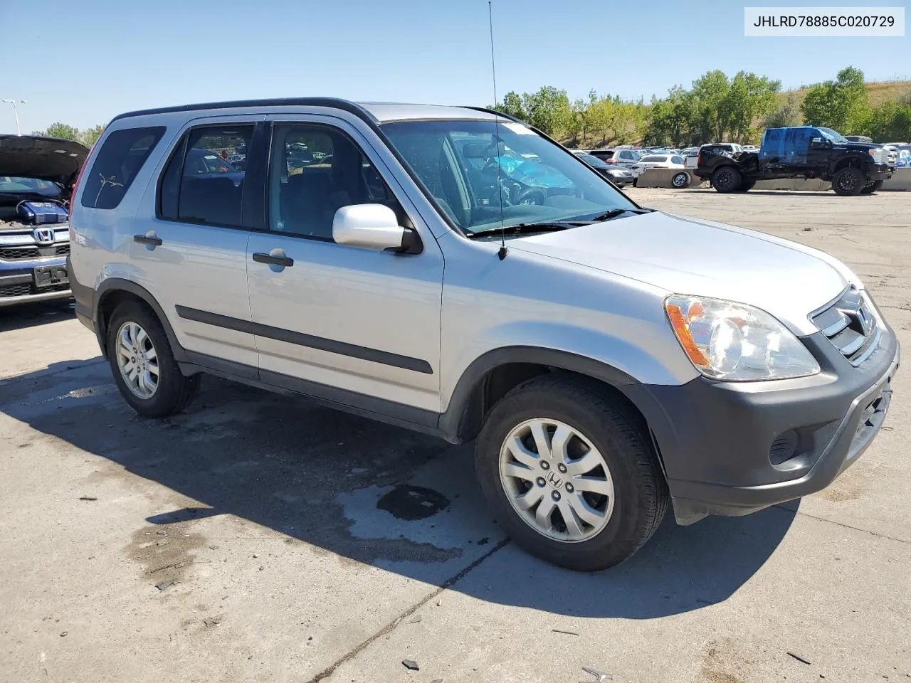 2005 Honda Cr-V Ex VIN: JHLRD78885C020729 Lot: 70387534