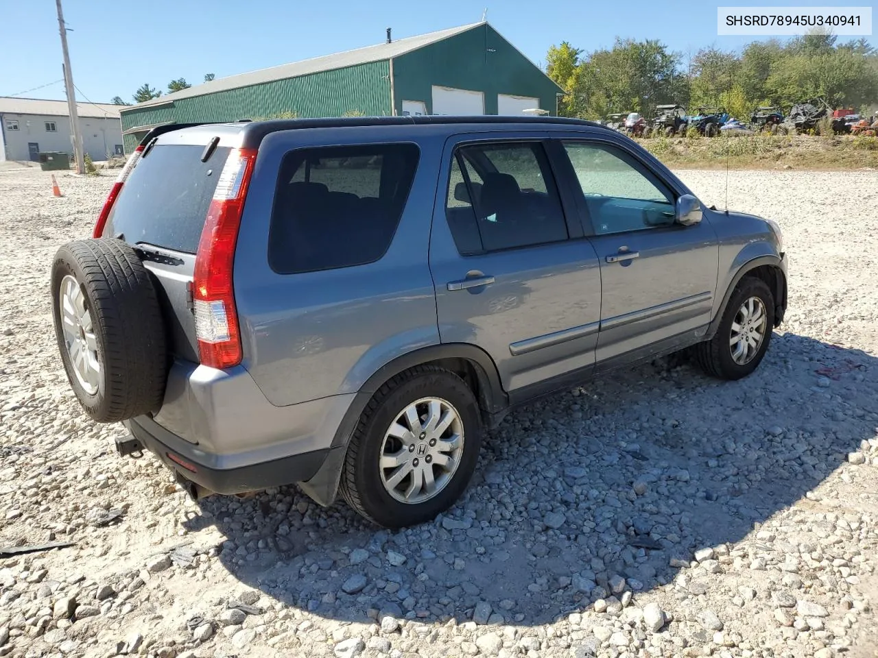 2005 Honda Cr-V Se VIN: SHSRD78945U340941 Lot: 70432204