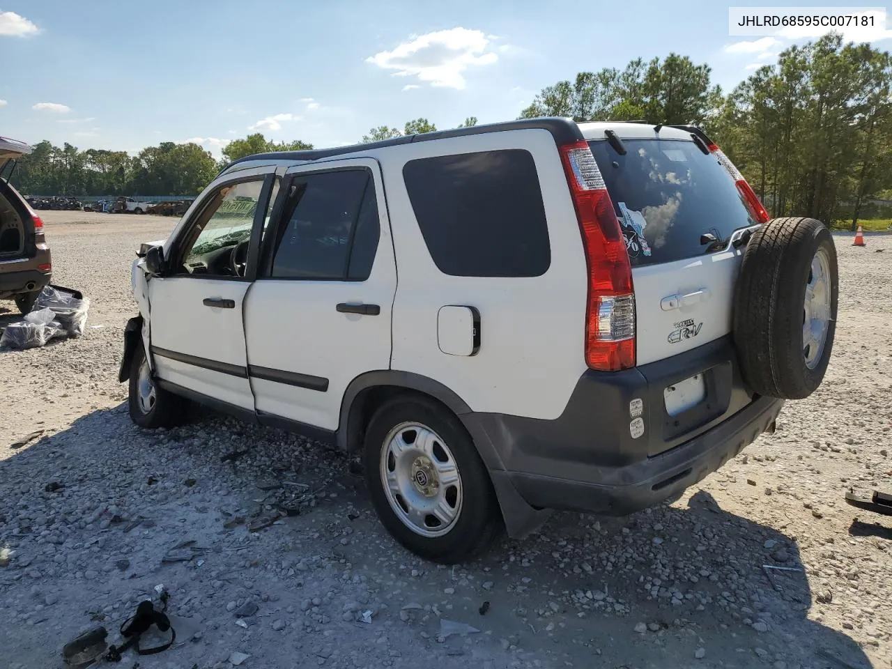 2005 Honda Cr-V Lx VIN: JHLRD68595C007181 Lot: 70757984