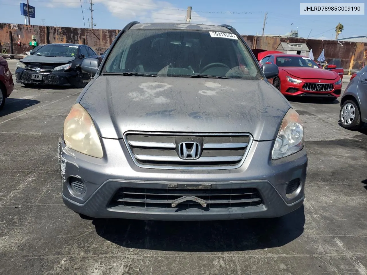 2005 Honda Cr-V Se VIN: JHLRD78985C009190 Lot: 70918544