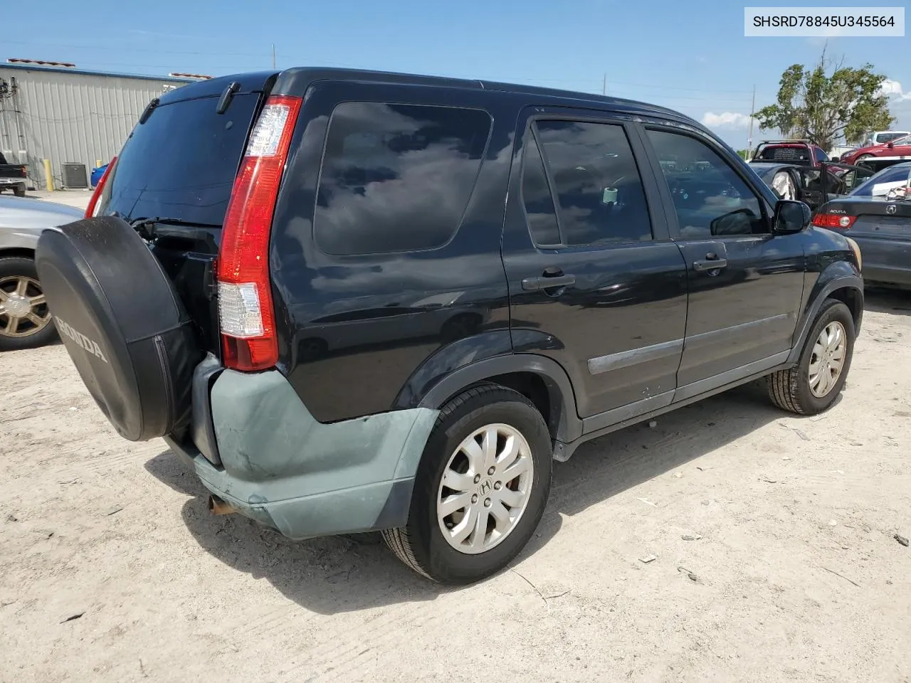 2005 Honda Cr-V Ex VIN: SHSRD78845U345564 Lot: 71494884