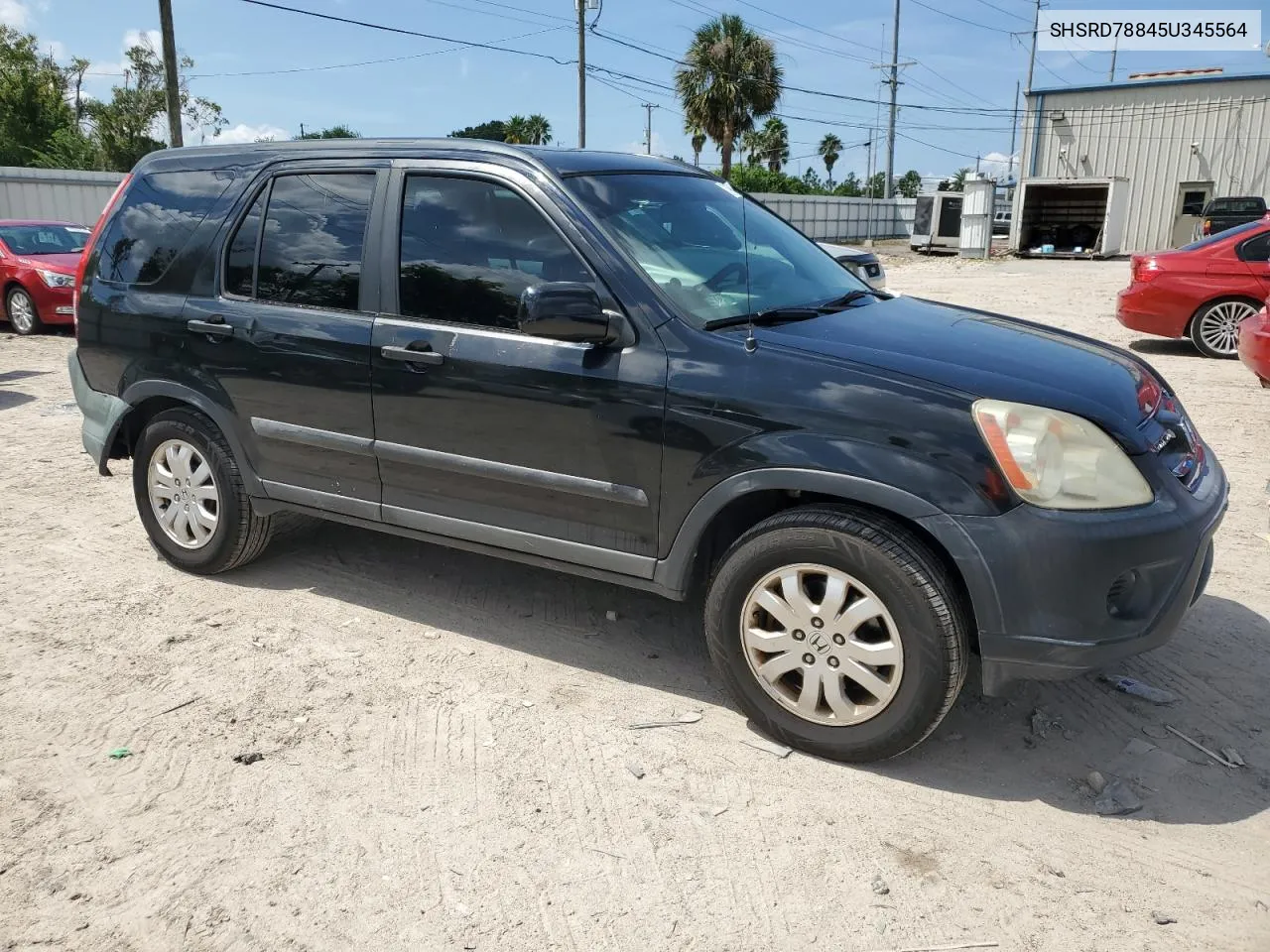 2005 Honda Cr-V Ex VIN: SHSRD78845U345564 Lot: 71494884