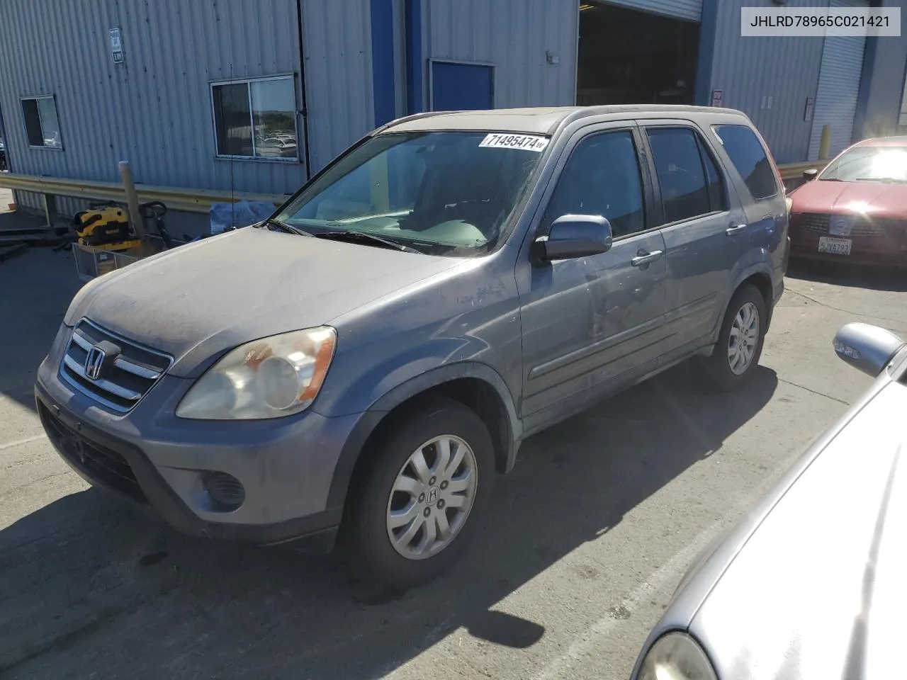 JHLRD78965C021421 2005 Honda Cr-V Se