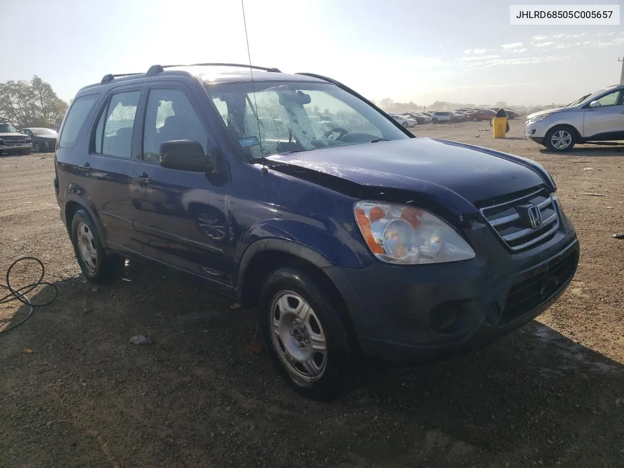 2005 Honda Cr-V Lx VIN: JHLRD68505C005657 Lot: 71607183