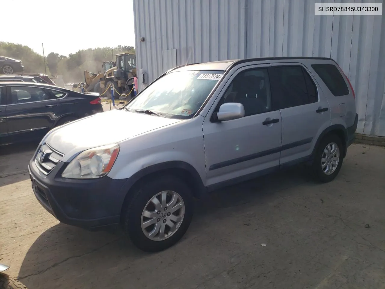 2005 Honda Cr-V Ex VIN: SHSRD78845U343300 Lot: 71617224