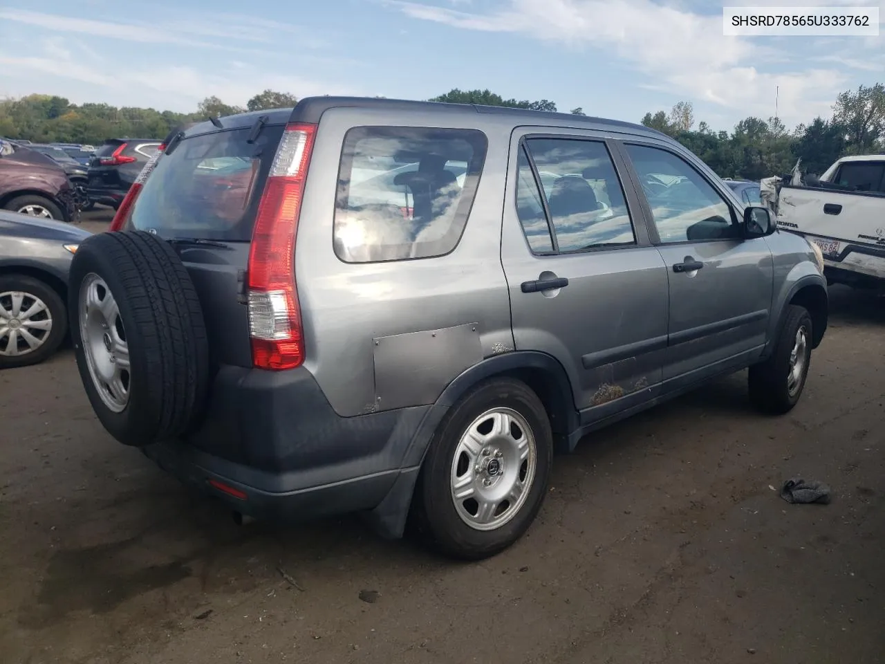 2005 Honda Cr-V Lx VIN: SHSRD78565U333762 Lot: 71924394