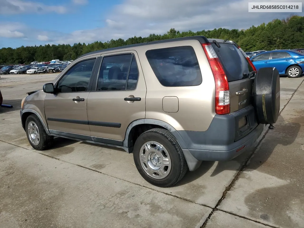 2005 Honda Cr-V Lx VIN: JHLRD68585C014218 Lot: 71962924