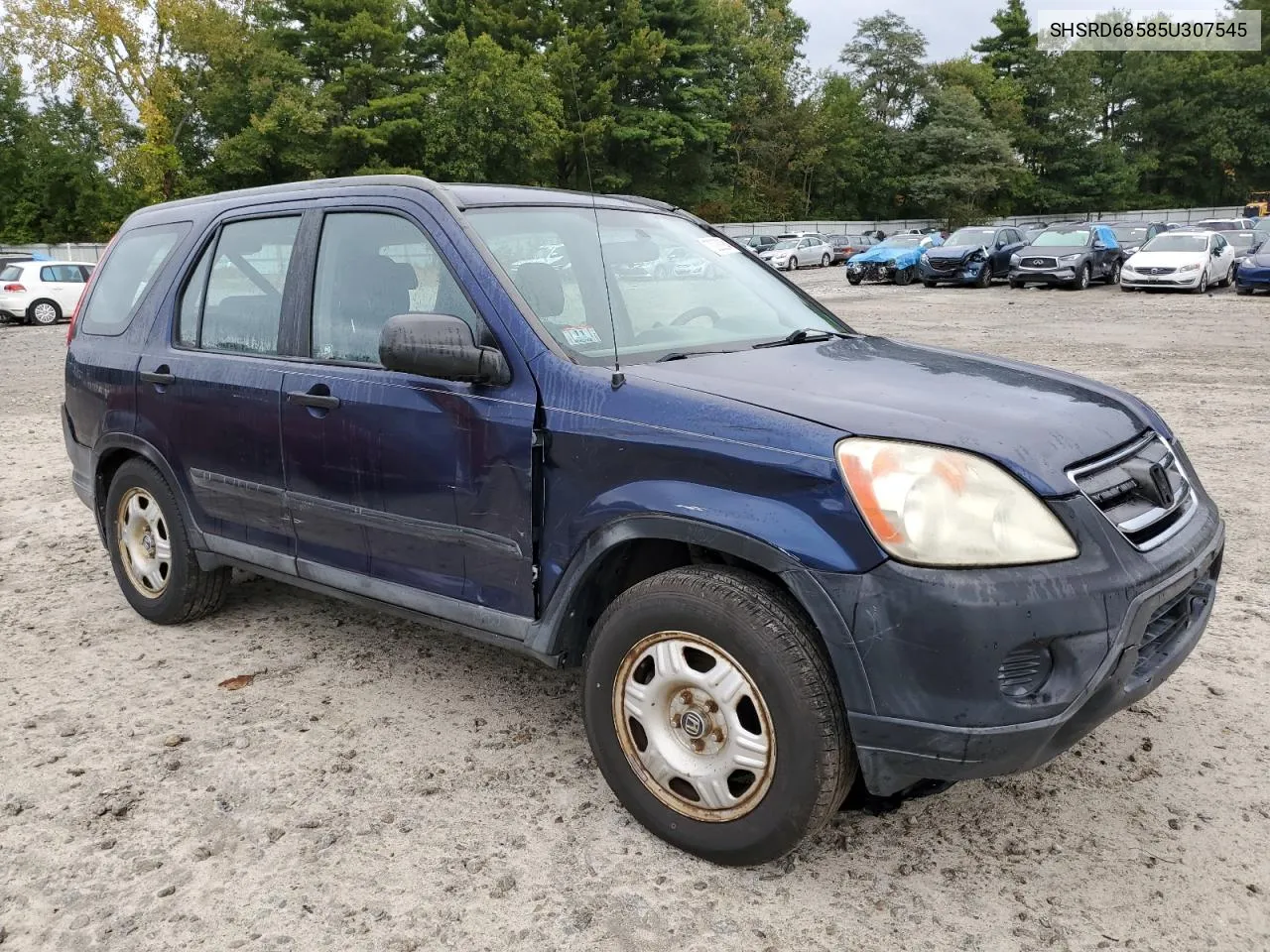 2005 Honda Cr-V Lx VIN: SHSRD68585U307545 Lot: 72228284