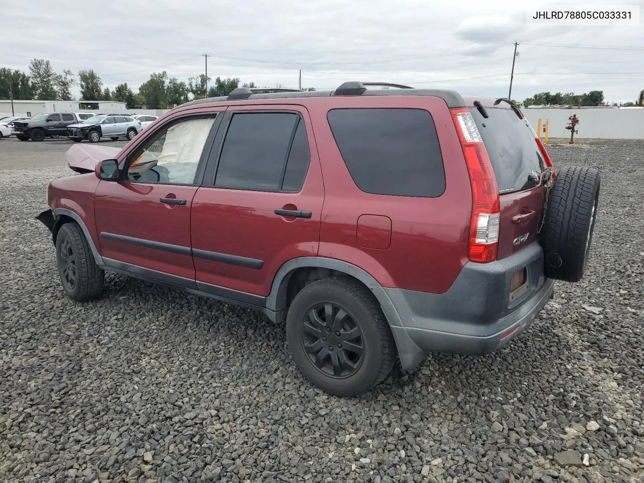 2005 Honda Cr-V Ex VIN: JHLRD78805C033331 Lot: 72273354