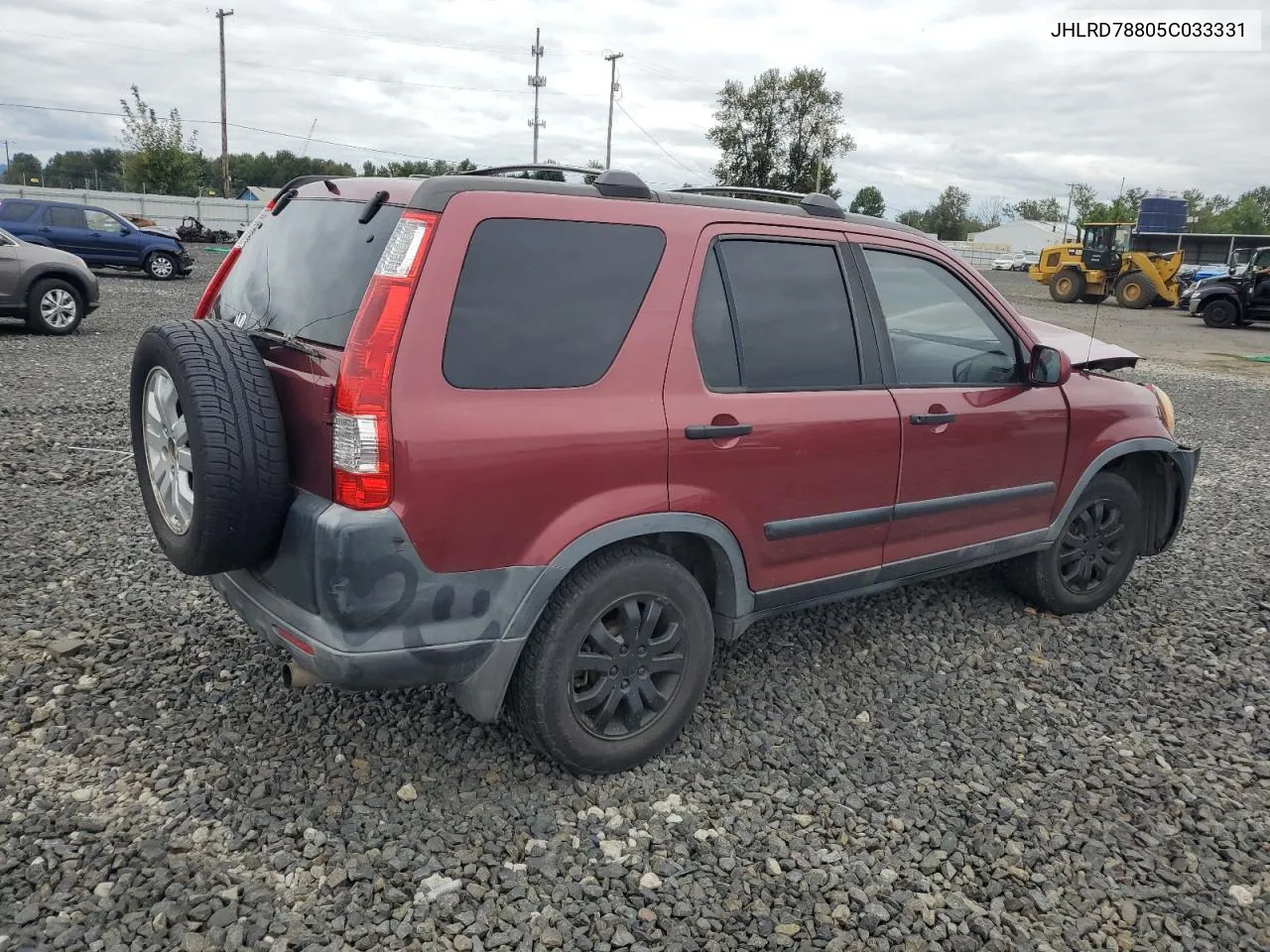 2005 Honda Cr-V Ex VIN: JHLRD78805C033331 Lot: 72273354