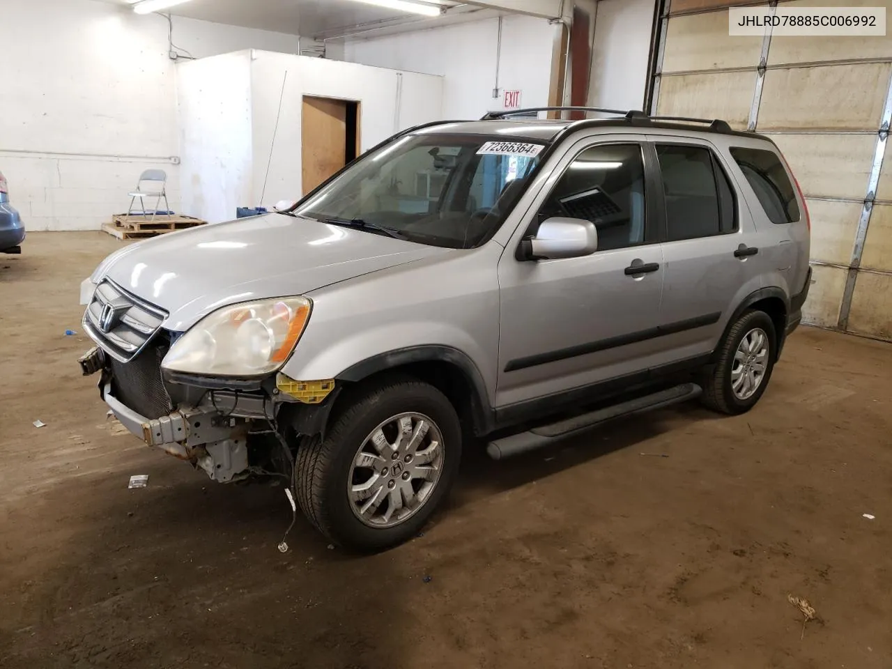 2005 Honda Cr-V Ex VIN: JHLRD78885C006992 Lot: 72366364