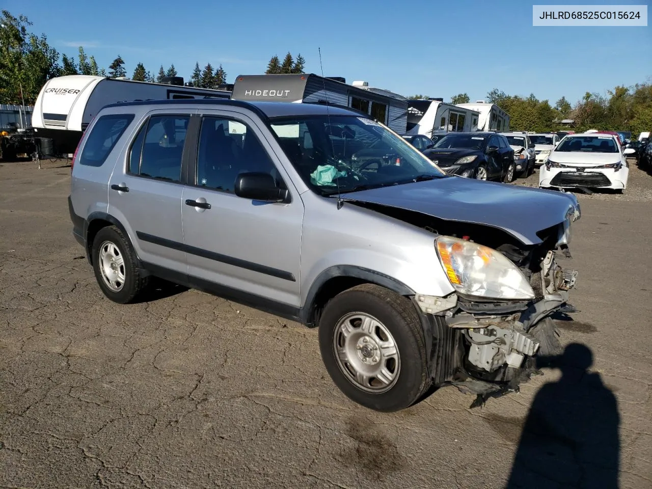 2005 Honda Cr-V Lx VIN: JHLRD68525C015624 Lot: 73327204