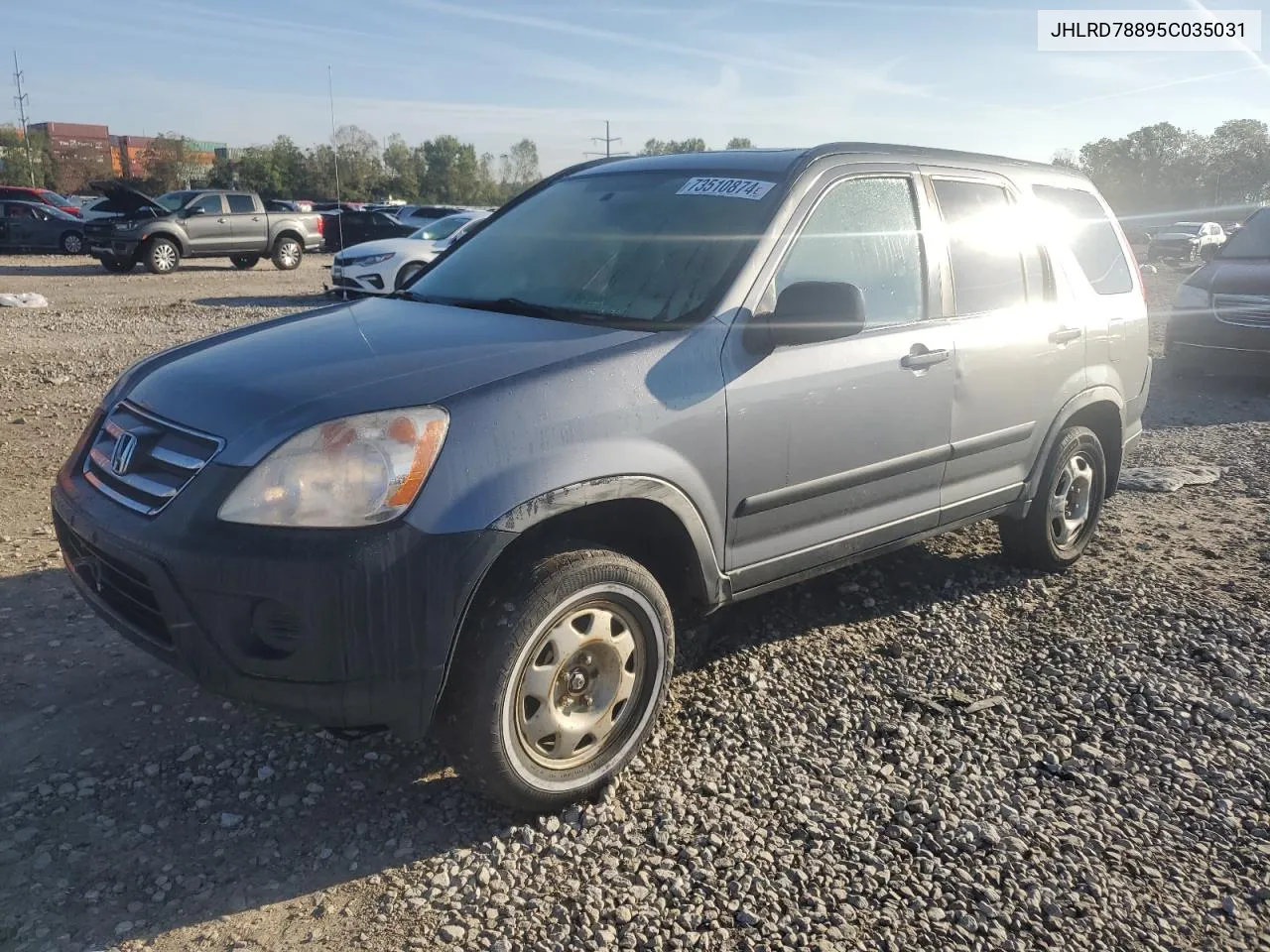 2005 Honda Cr-V Ex VIN: JHLRD78895C035031 Lot: 73510874