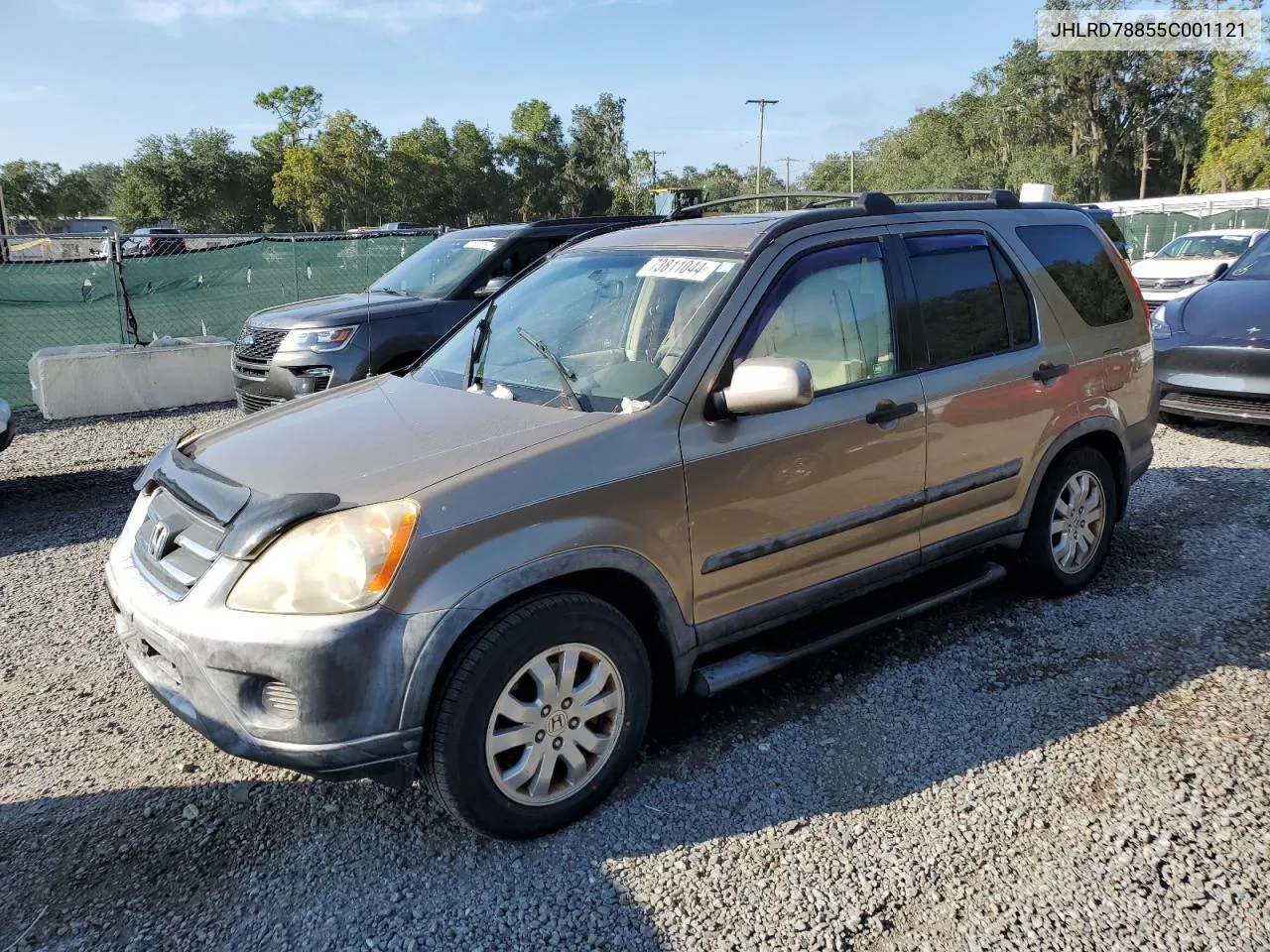 2005 Honda Cr-V Ex VIN: JHLRD78855C001121 Lot: 73811044