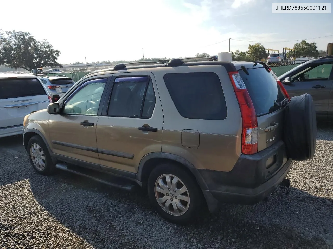 2005 Honda Cr-V Ex VIN: JHLRD78855C001121 Lot: 73811044