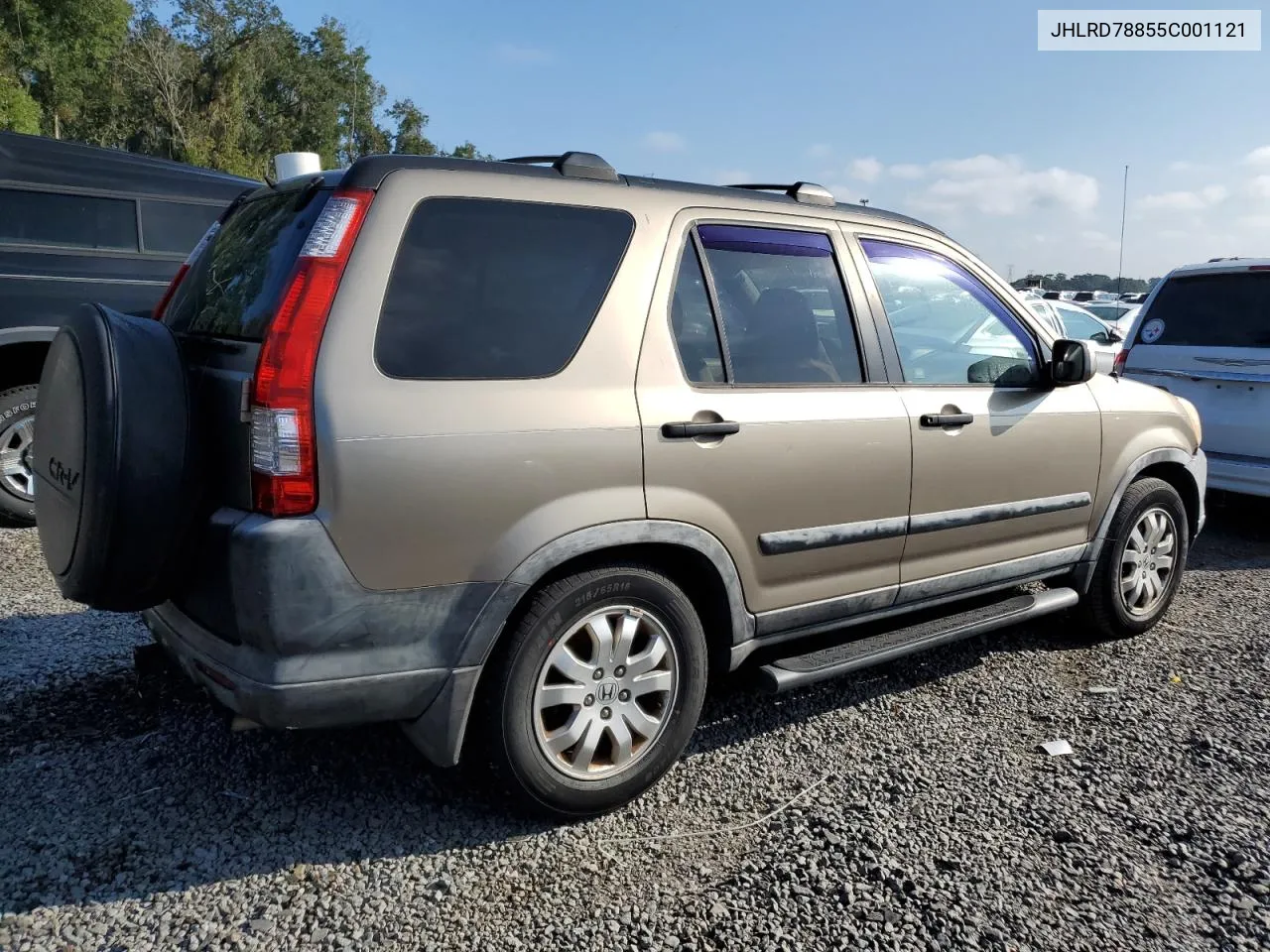 2005 Honda Cr-V Ex VIN: JHLRD78855C001121 Lot: 73811044