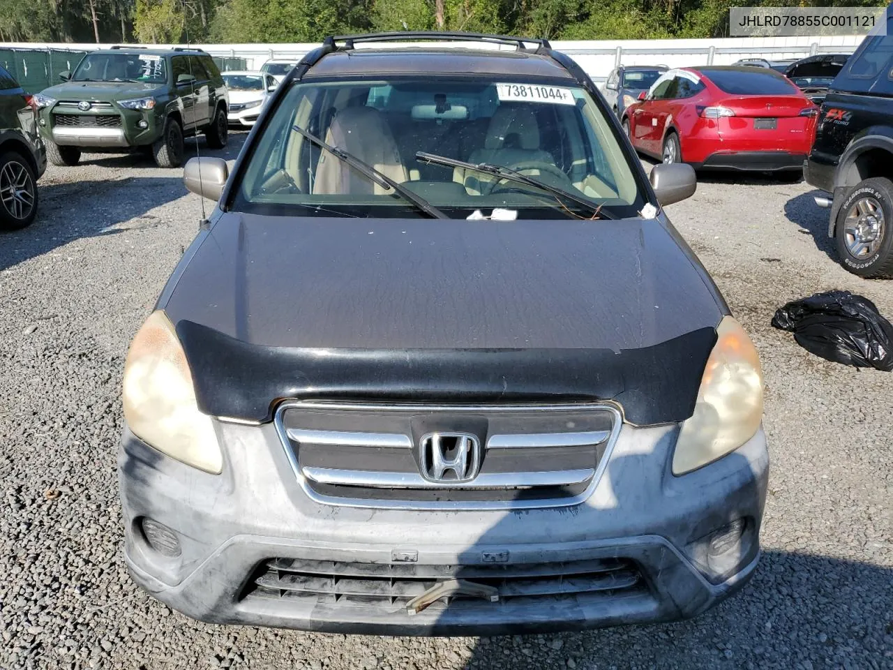 2005 Honda Cr-V Ex VIN: JHLRD78855C001121 Lot: 73811044