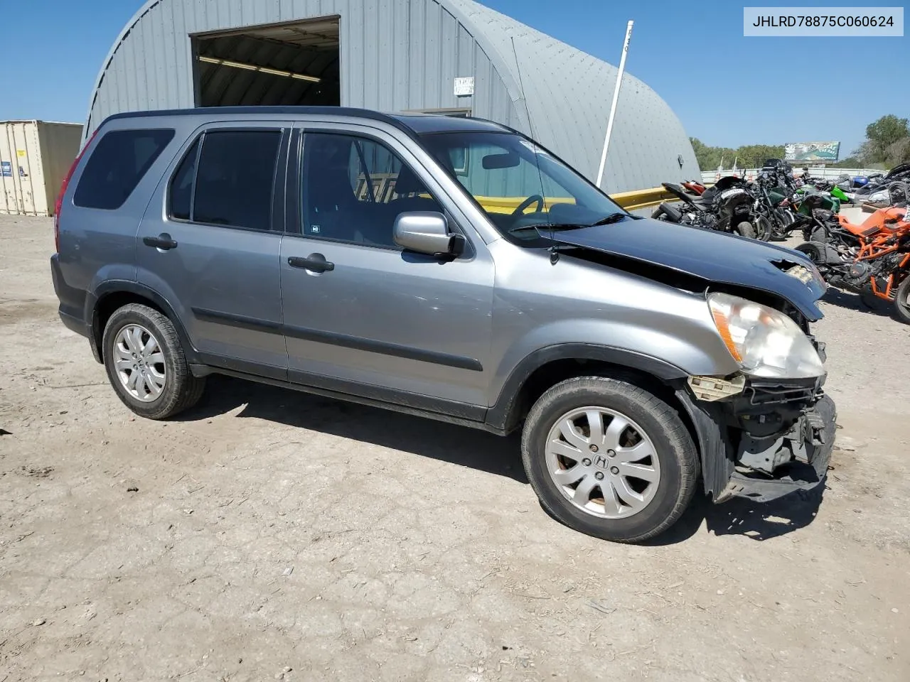 2005 Honda Cr-V Ex VIN: JHLRD78875C060624 Lot: 73988494