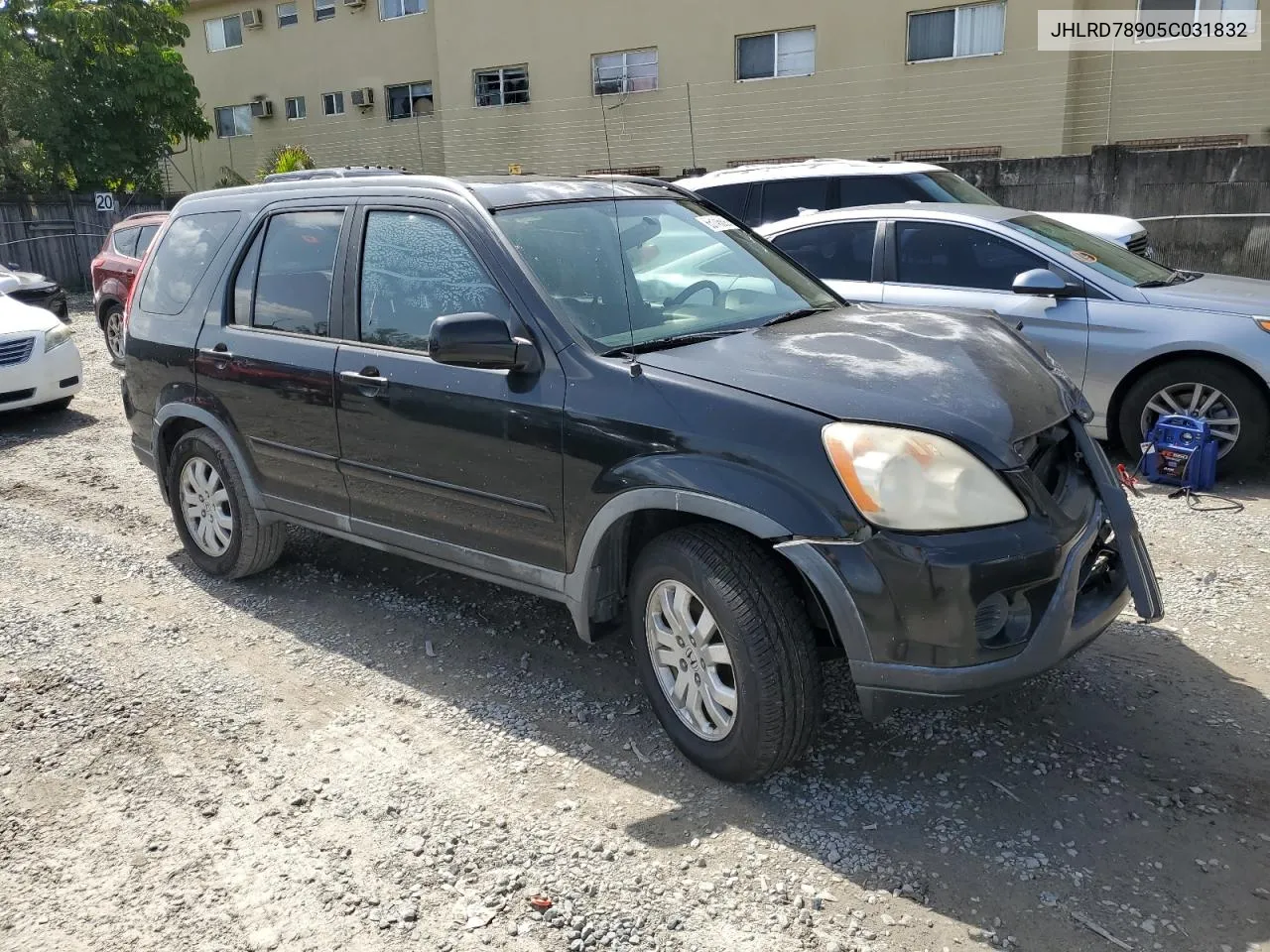 2005 Honda Cr-V Se VIN: JHLRD78905C031832 Lot: 74222194