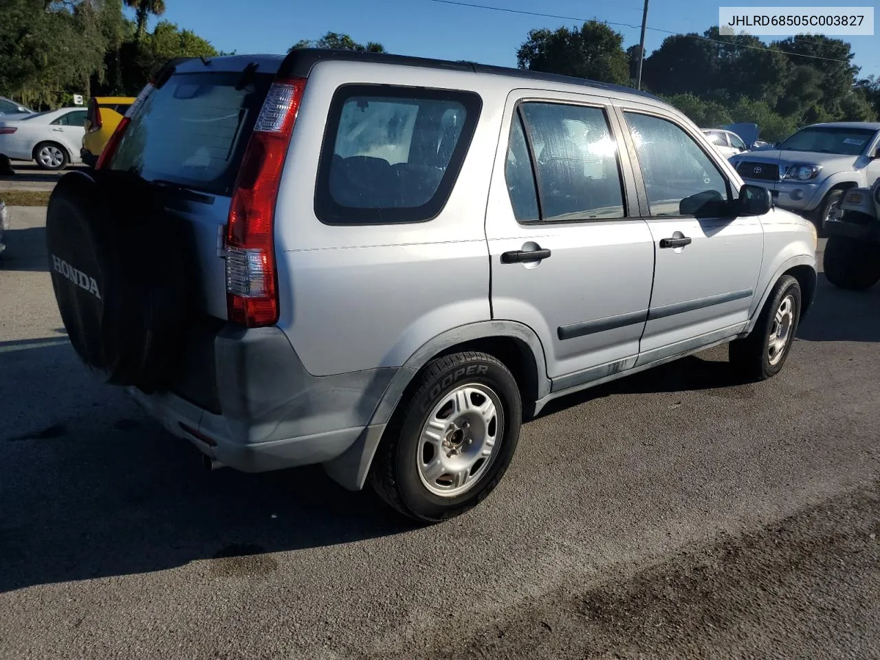 2005 Honda Cr-V Lx VIN: JHLRD68505C003827 Lot: 74246144