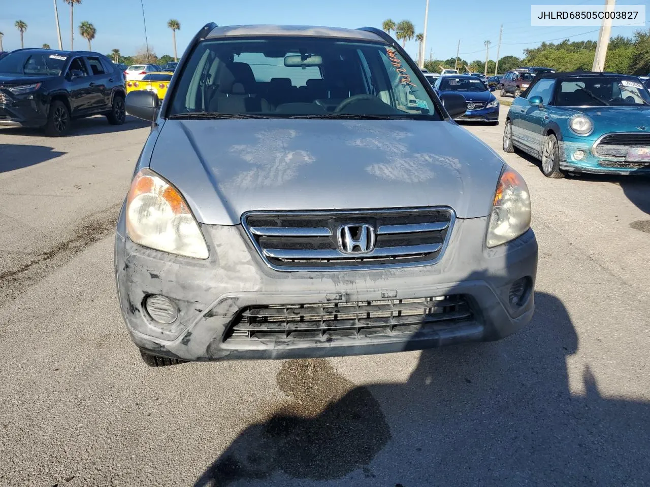 2005 Honda Cr-V Lx VIN: JHLRD68505C003827 Lot: 74246144