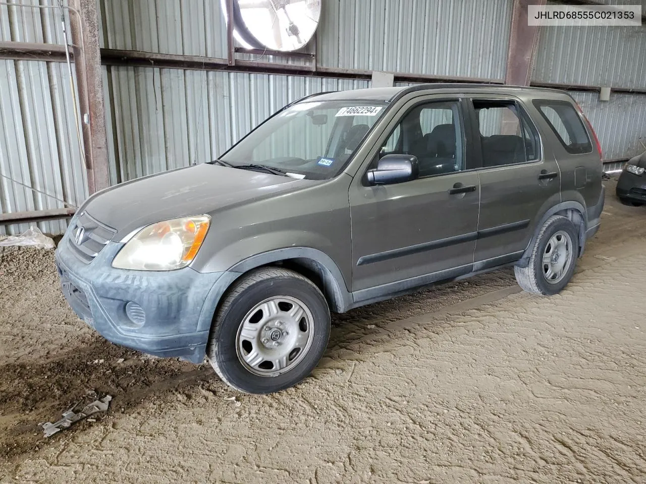 2005 Honda Cr-V Lx VIN: JHLRD68555C021353 Lot: 74662294