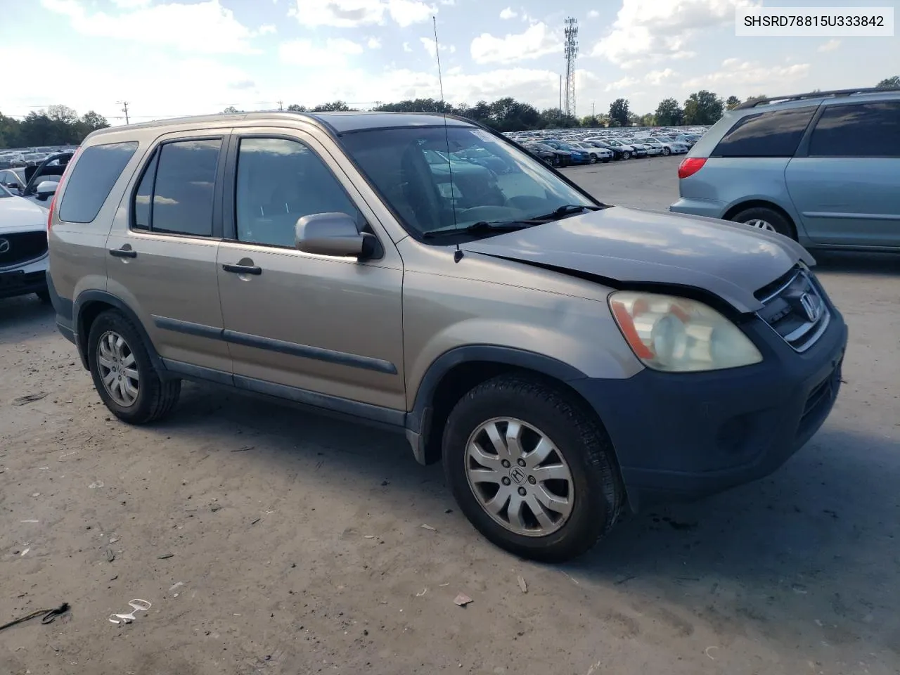 2005 Honda Cr-V Ex VIN: SHSRD78815U333842 Lot: 74739034