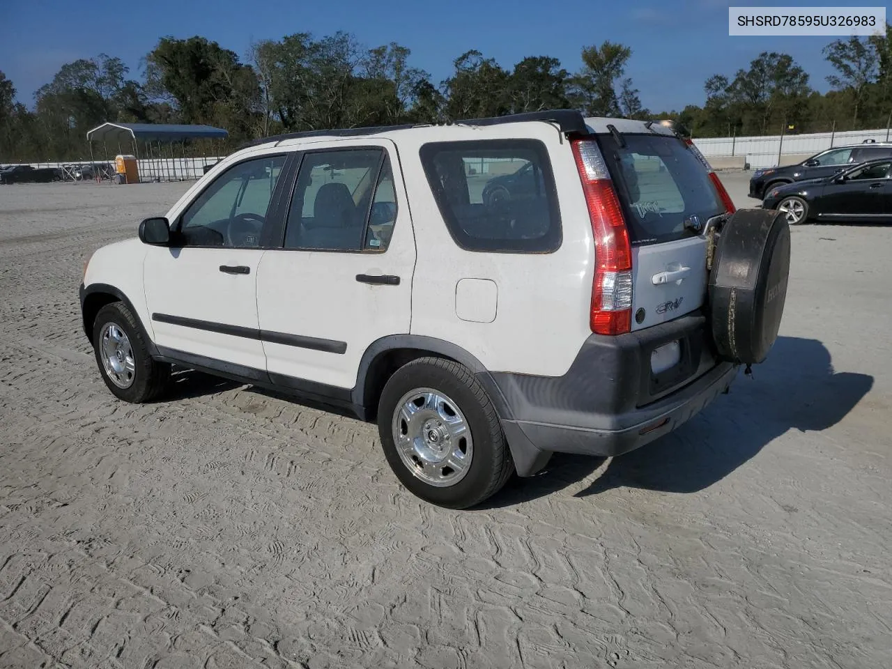 2005 Honda Cr-V Lx VIN: SHSRD78595U326983 Lot: 74914264