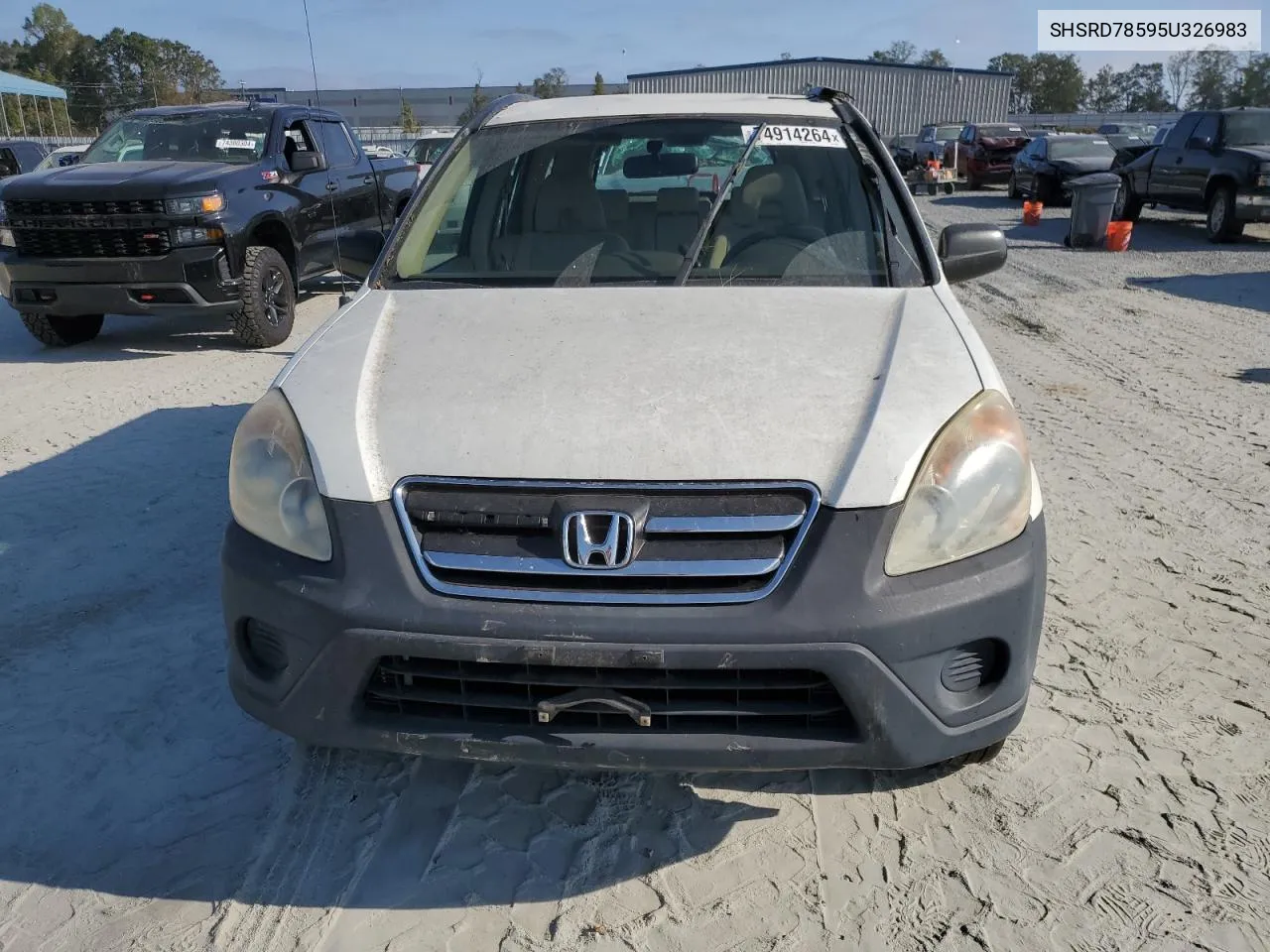 2005 Honda Cr-V Lx VIN: SHSRD78595U326983 Lot: 74914264