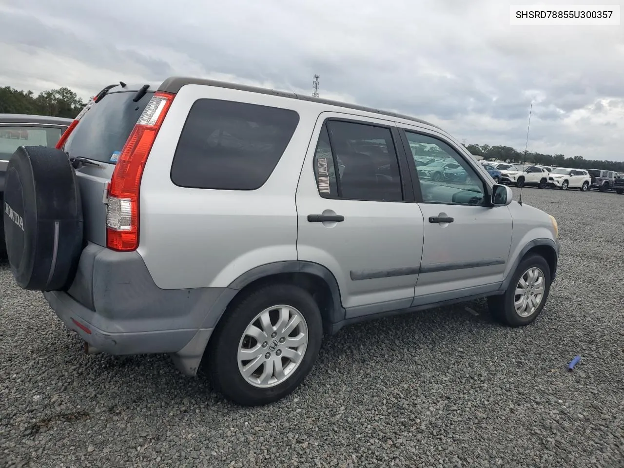 2005 Honda Cr-V Ex VIN: SHSRD78855U300357 Lot: 75050124