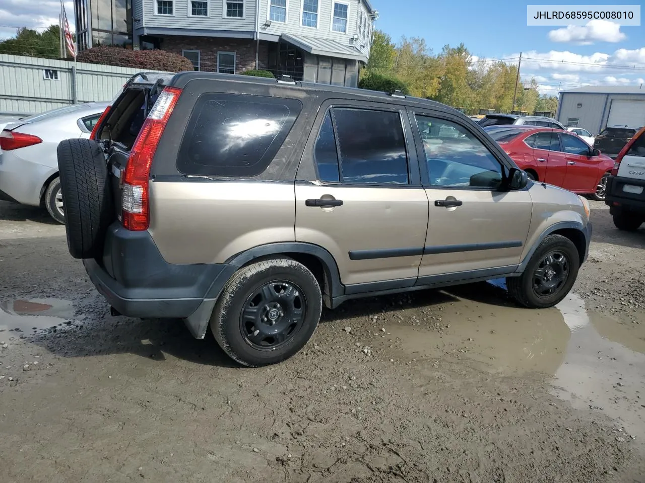 2005 Honda Cr-V Lx VIN: JHLRD68595C008010 Lot: 75232084