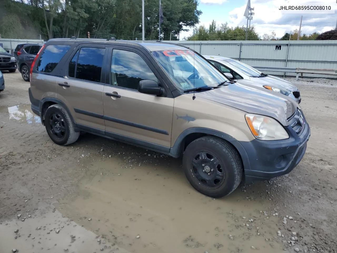 2005 Honda Cr-V Lx VIN: JHLRD68595C008010 Lot: 75232084