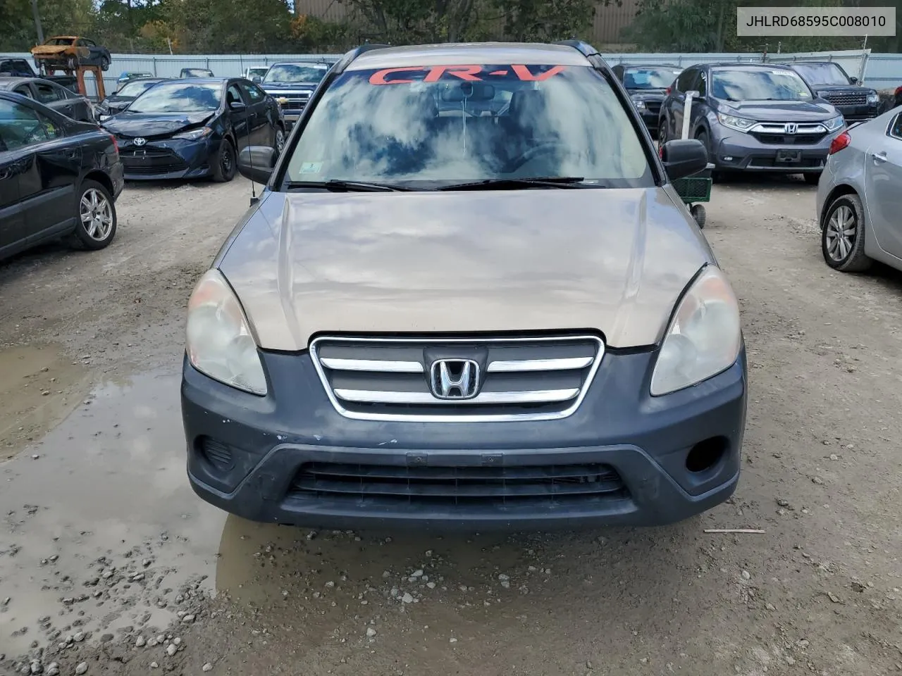 2005 Honda Cr-V Lx VIN: JHLRD68595C008010 Lot: 75232084